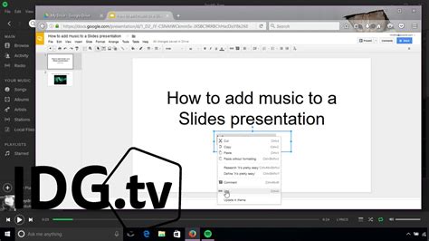 How do you add music to a Google Slide, and why does it feel like conducting an orchestra in a library?